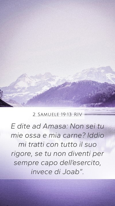2 Samuele 19:13 RIV Bible Verse Image