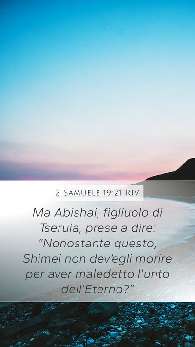 2 Samuele 19:21 RIV Bible Verse Image