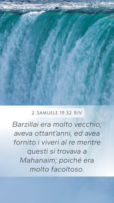 2 Samuele 19:32 RIV Bible Verse Image
