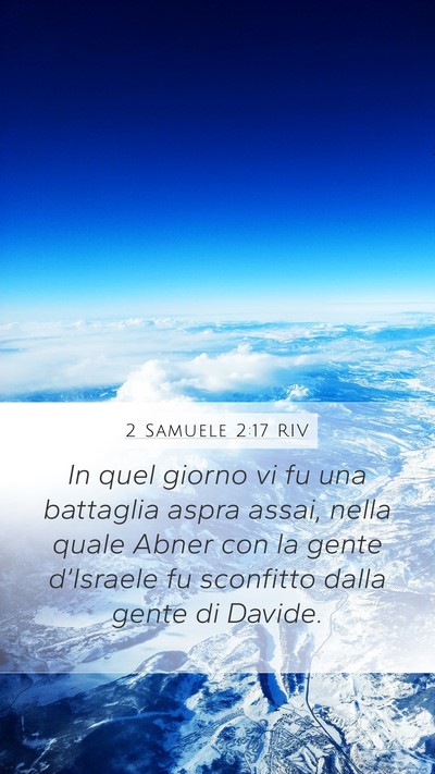 2 Samuele 2:17 RIV Bible Verse Image