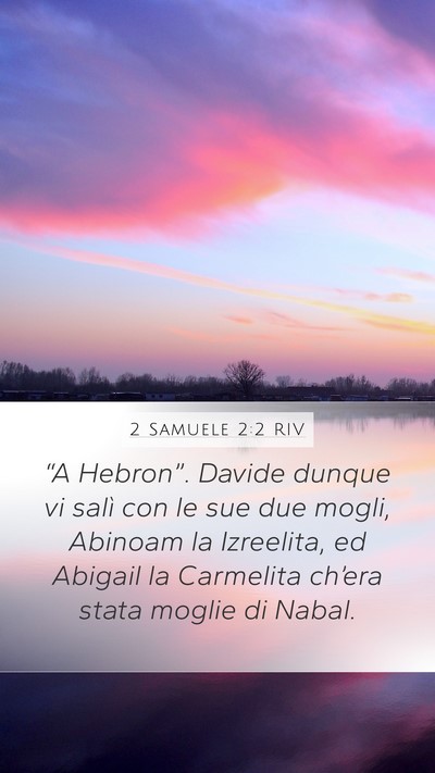 2 Samuele 2:2 RIV Bible Verse Image