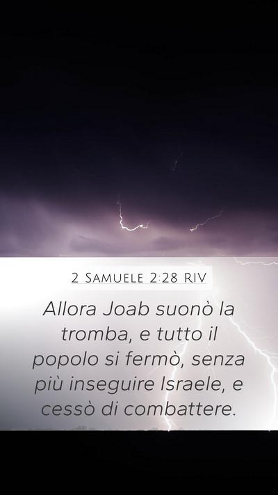 2 Samuele 2:28 RIV Bible Verse Image