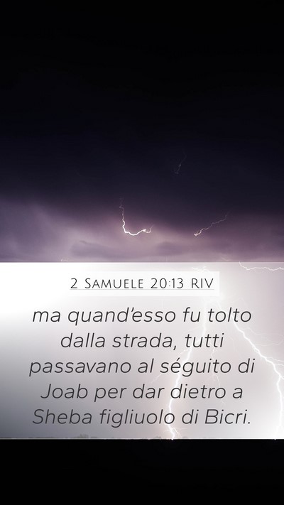 2 Samuele 20:13 RIV Bible Verse Image