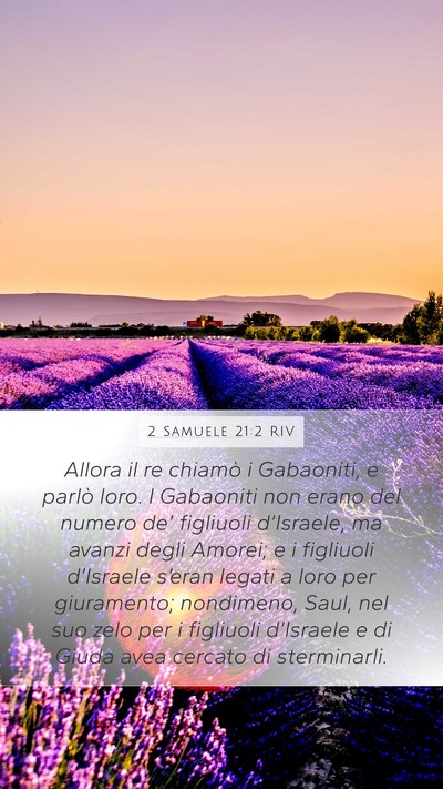 2 Samuele 21:2 RIV Bible Verse Image