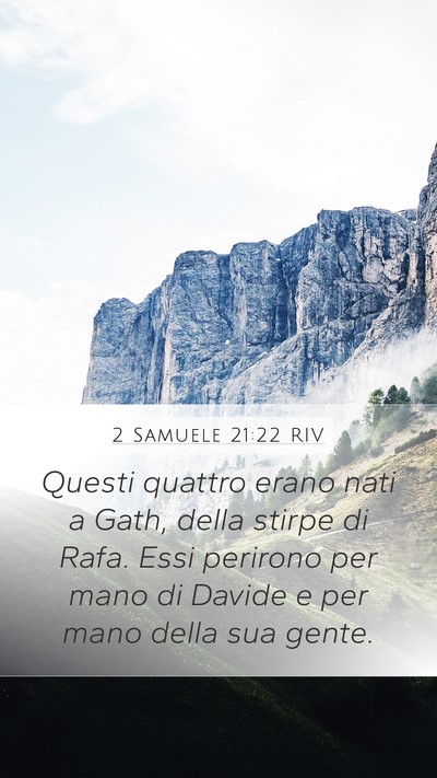 2 Samuele 21:22 RIV Bible Verse Image