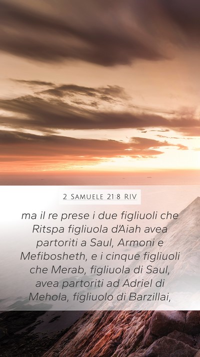 2 Samuele 21:8 RIV Bible Verse Image