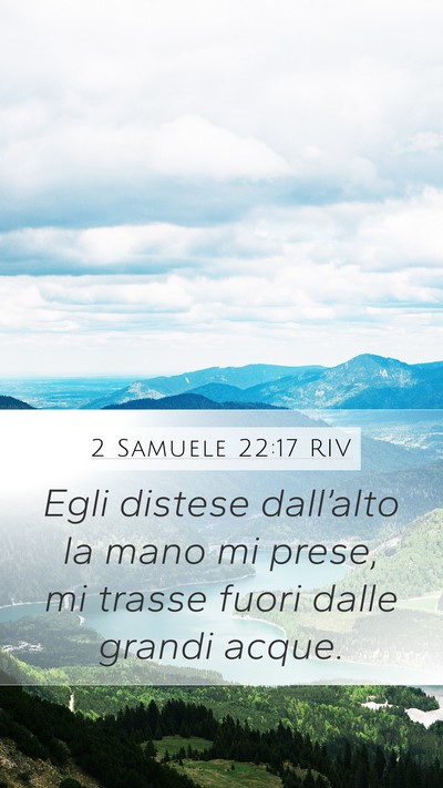 2 Samuele 22:17 RIV Bible Verse Image