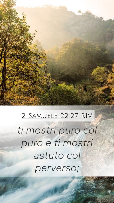 2 Samuele 22:27 RIV Bible Verse Image