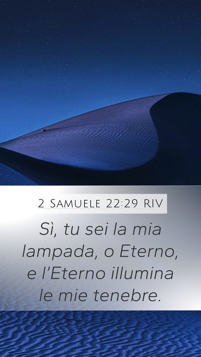 2 Samuele 22:29 RIV Bible Verse Image