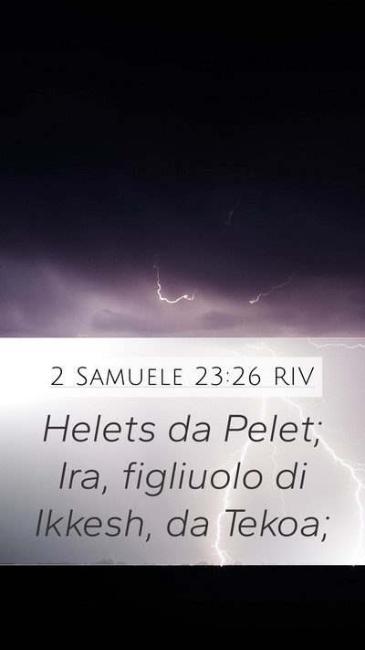2 Samuele 23:26 RIV Bible Verse Image