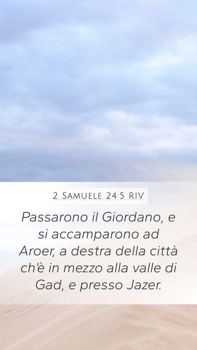 2 Samuele 24:5 RIV Bible Verse Image