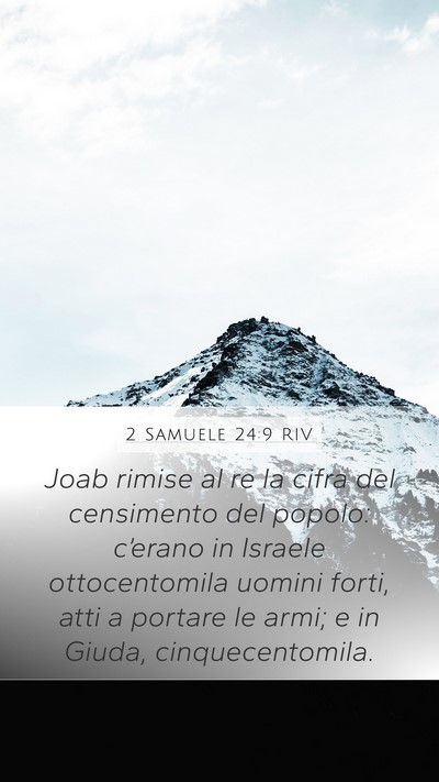 2 Samuele 24:9 RIV Bible Verse Image