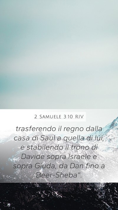 2 Samuele 3:10 RIV Bible Verse Image