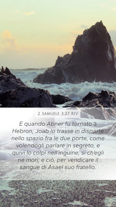2 Samuele 3:27 RIV Bible Verse Image