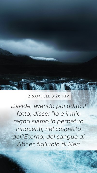 2 Samuele 3:28 RIV Bible Verse Image