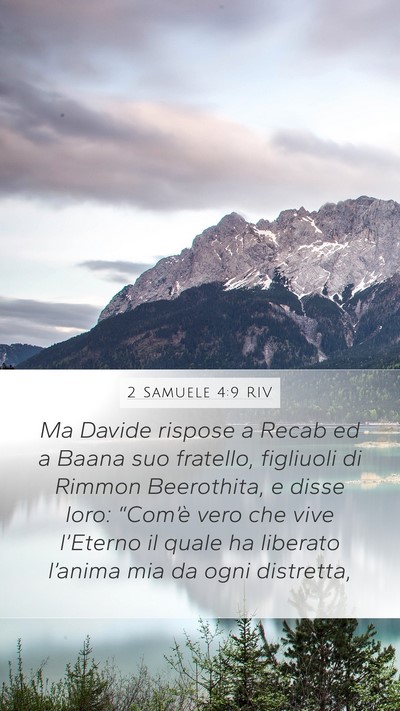 2 Samuele 4:9 RIV Bible Verse Image