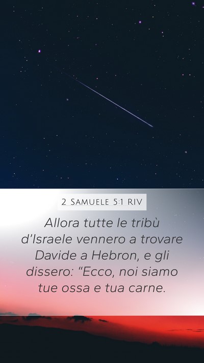 2 Samuele 5:1 RIV Mobile Phone Wallpaper - Allora tutte le tribù d’Israele vennero a - Mobile Bible Verse Wallpaper
