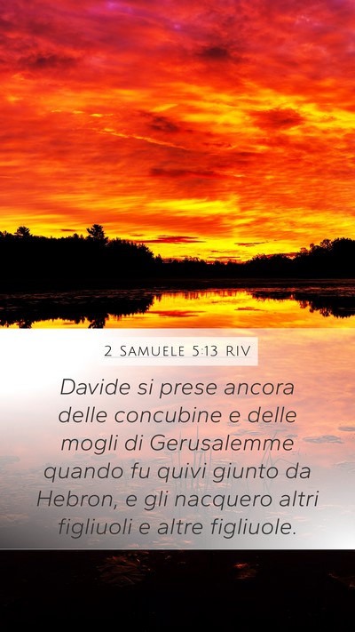 2 Samuele 5:13 RIV Bible Verse Image