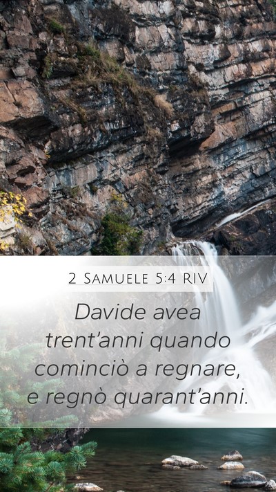 2 Samuele 5:4 RIV Bible Verse Image