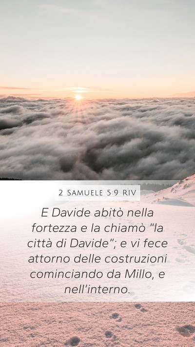 2 Samuele 5:9 RIV Bible Verse Image