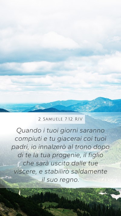 2 Samuele 7:12 RIV Bible Verse Image