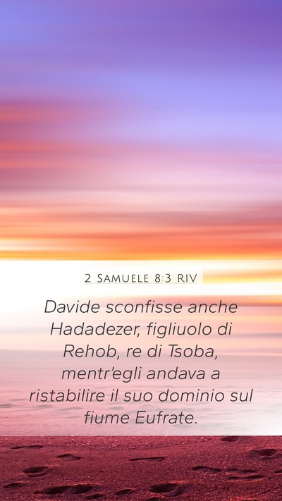 2 Samuele 8:3 RIV Bible Verse Image