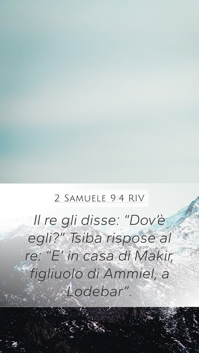 2 Samuele 9:4 RIV Bible Verse Image