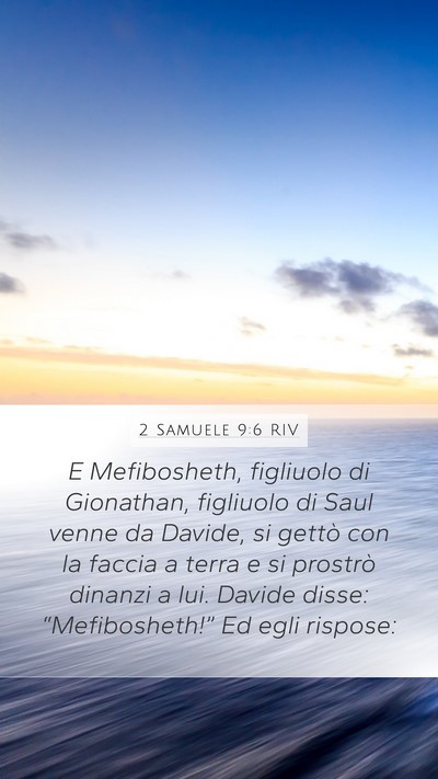 2 Samuele 9:6 RIV Bible Verse Image