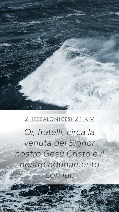 2 Tessalonicesi 2:1 RIV Bible Verse Image