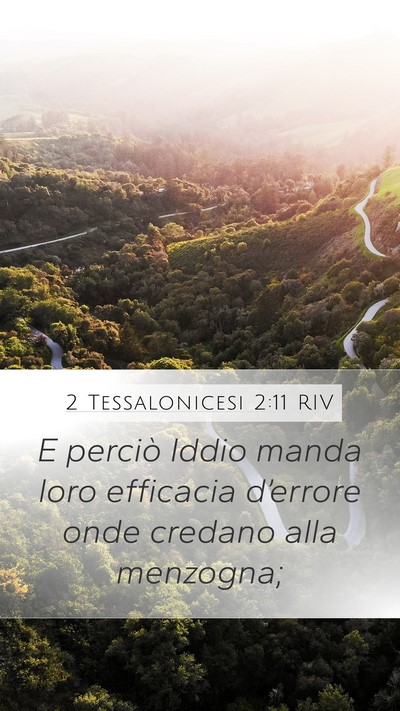 2 Tessalonicesi 2:11 RIV Bible Verse Image