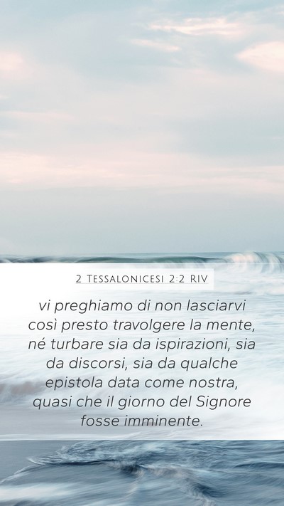 2 Tessalonicesi 2:2 RIV Bible Verse Image