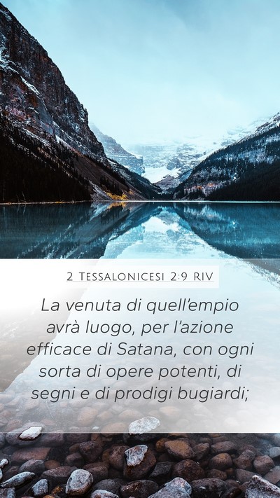 2 Tessalonicesi 2:9 RIV Bible Verse Image