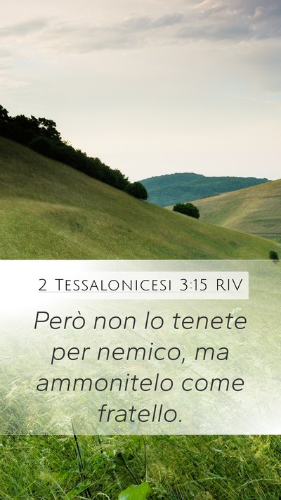 2 Tessalonicesi 3:15 RIV Bible Verse Image