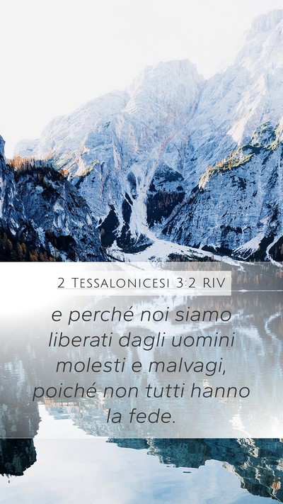 2 Tessalonicesi 3:2 RIV Bible Verse Image