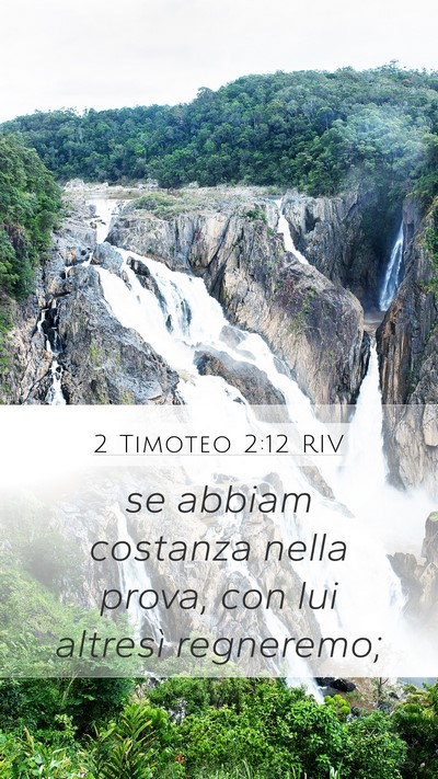 2 Timoteo 2:12 RIV Bible Verse Image