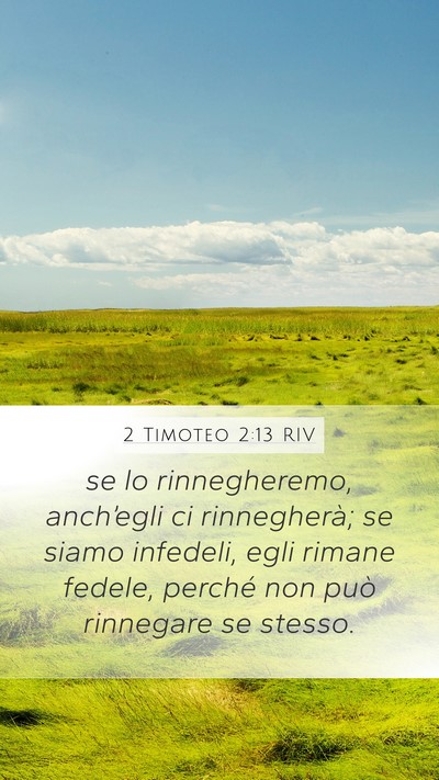 2 Timoteo 2:13 RIV Bible Verse Image