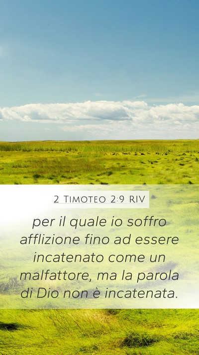 2 Timoteo 2:9 RIV Bible Verse Image