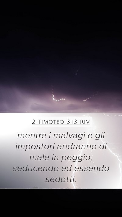 2 Timoteo 3:13 RIV Bible Verse Image