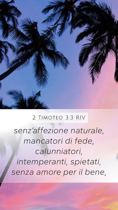2 Timoteo 3:3 RIV Bible Verse Image