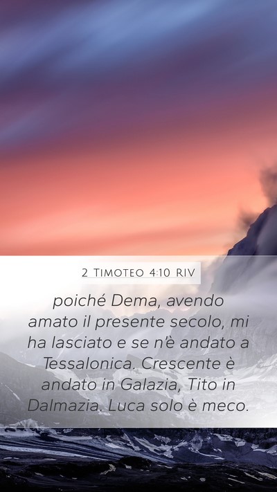 2 Timoteo 4:10 RIV Bible Verse Image