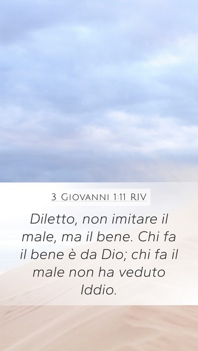 3 Giovanni 1:11 RIV Bible Verse Image
