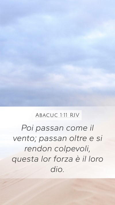 Abacuc 1:11 RIV Bible Verse Image