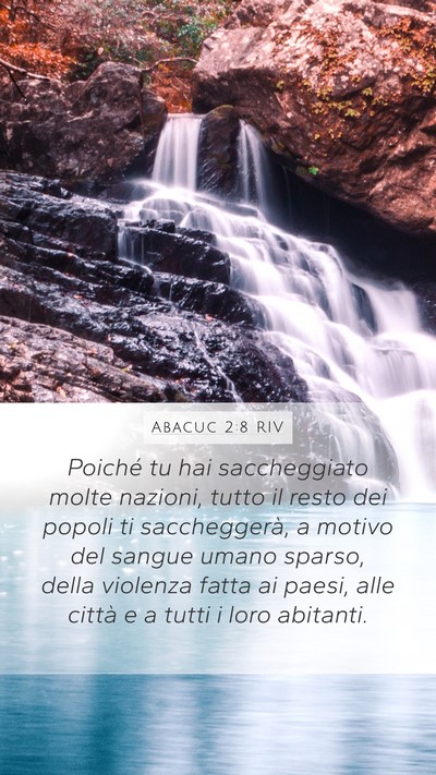 Abacuc 2:8 RIV Bible Verse Image