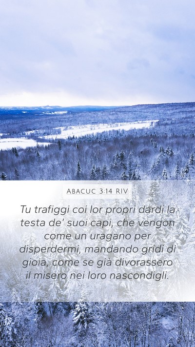 Abacuc 3:14 RIV Bible Verse Image