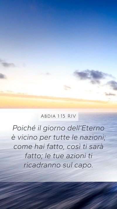 Abdia 1:15 RIV Bible Verse Image