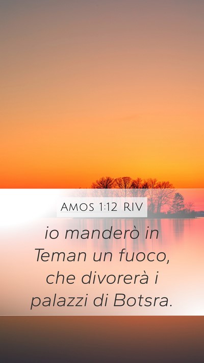 Amos 1:12 RIV Bible Verse Image