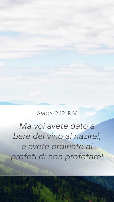 Amos 2:12 RIV Bible Verse Image