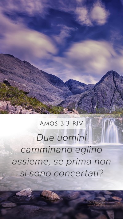 Amos 3:3 RIV Bible Verse Image