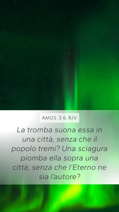 Amos 3:6 RIV Bible Verse Image