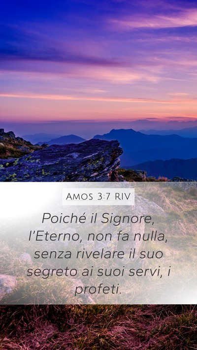Amos 3:7 RIV Bible Verse Image